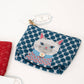 Kusuguru Japan "Honey Bean Princess" Jacquard Pouch