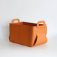 Vegan Leather Storage Basket Gift Box, Medium