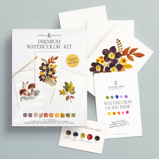 Watercolor Painting Kit : Woodland Botanicals