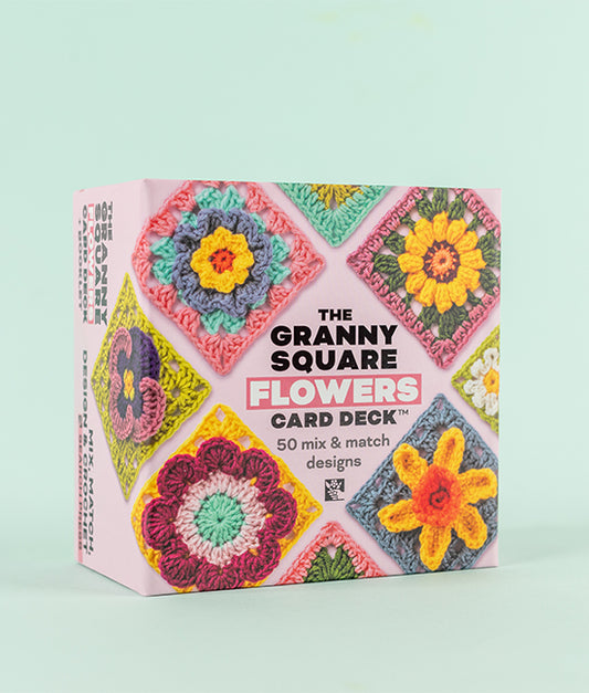 The Granny Square Flowers Card Deck - cards+booklet