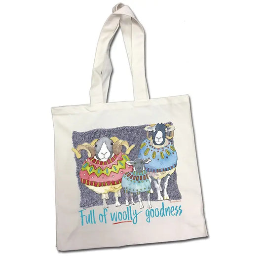 Emma Ball Full of Woolly Goodness Cotton Canvas Bag