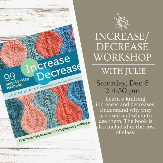 Increase Decrease Technique Workshop