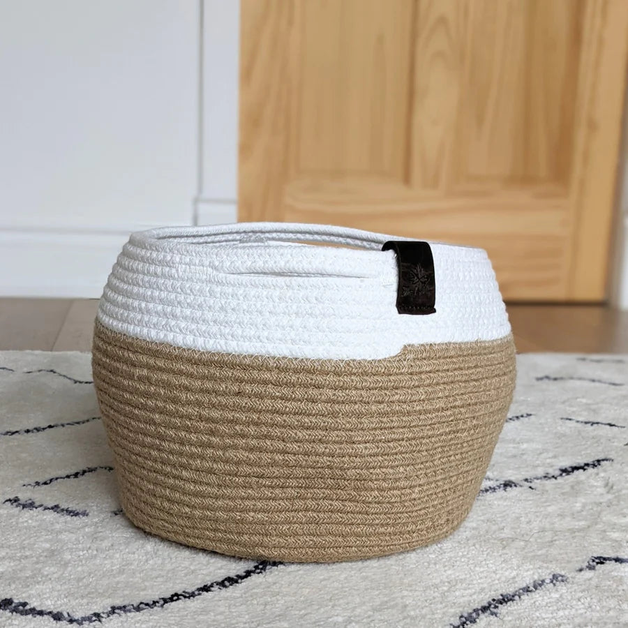Thread and Maple Jute Caddy Basket