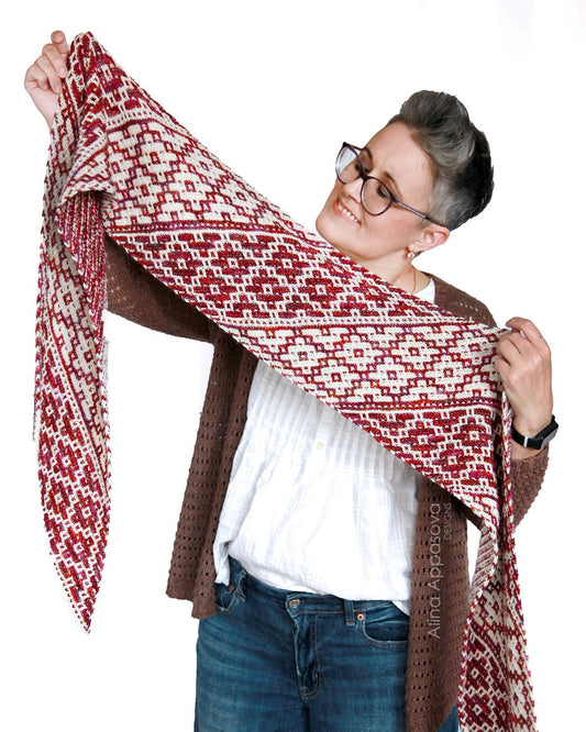 Kilim Scarf Kit - Featuring Miss Babs Yarn