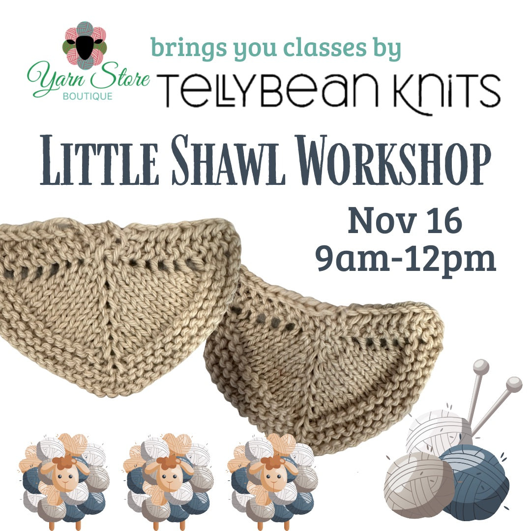 Little Shawl Workshop with Tellybean Knits aka Stephanie Lotven