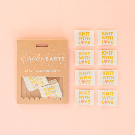 Knitting Sewing Clothing Label by Sarah Hearts