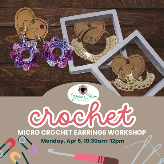 Micro Crochet Earrings Workshop