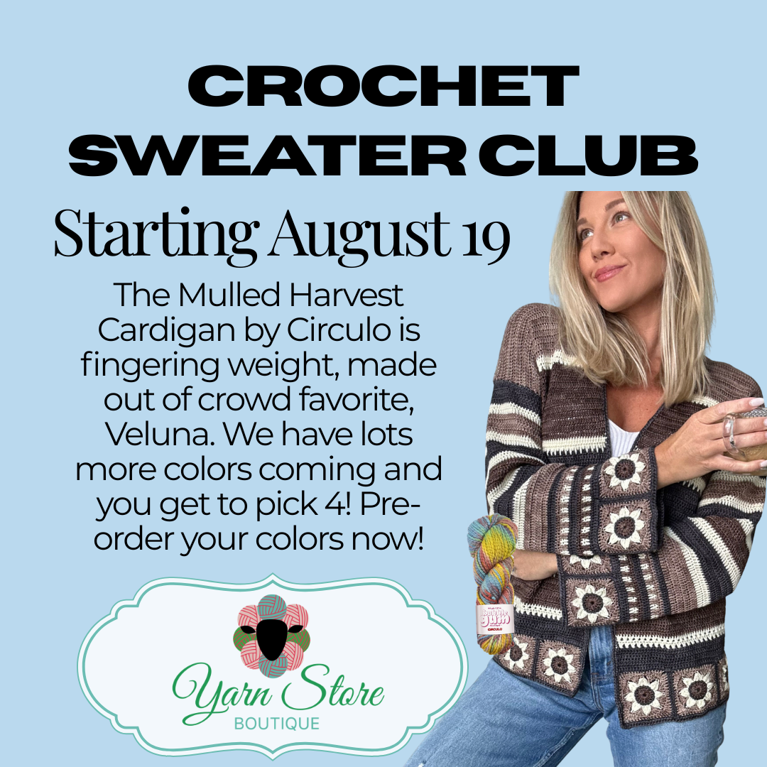Crochet Sweater Club: Mulled Harvest Cardigan