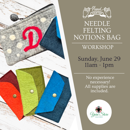 Needle Felting Snap & Go Pouch Workshop