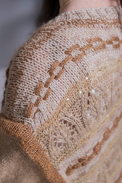 Chain Cardigan Kit by Pope Vergara & ArtYarns