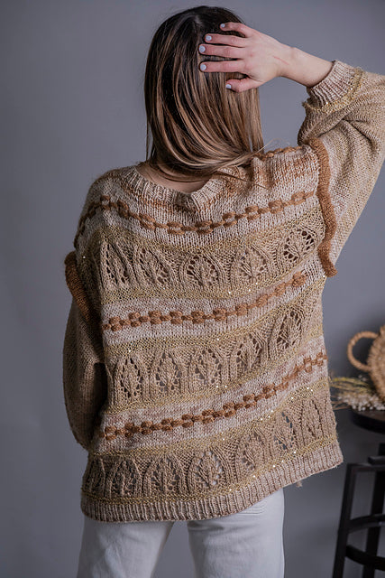 Chain Cardigan Kit by Pope Vergara & ArtYarns