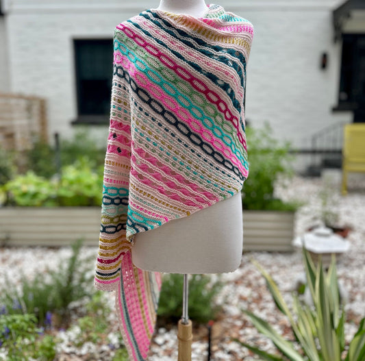 Sun Shower Happy Hour Shawl Kit by Emma's Yarn