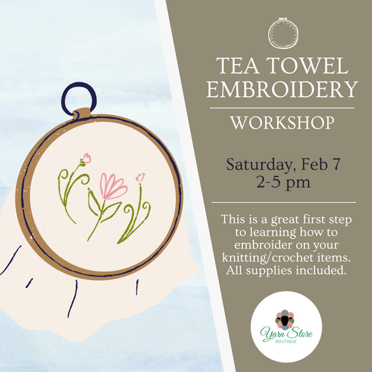 Tea Towel Embroidery Workshop