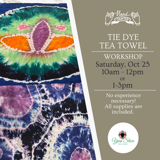 Tie Dye Tea Towel Workshop