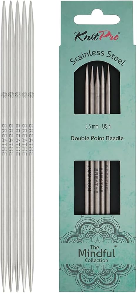 Knit Pro The Mindful Collection Staninless Steel DPNS