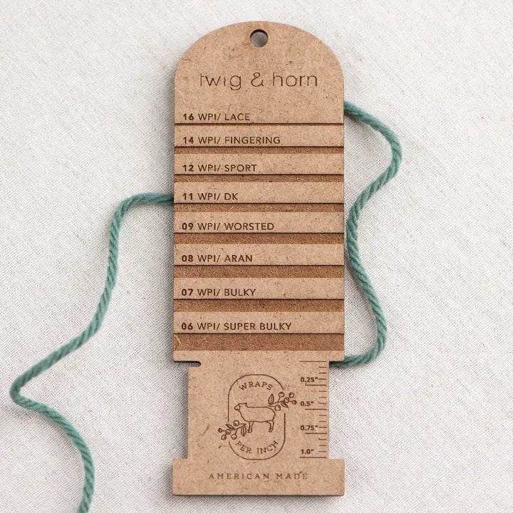 Wraps Per Inch Tool by Twig & Horn