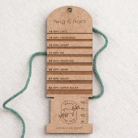 Wraps Per Inch Tool by Twig & Horn